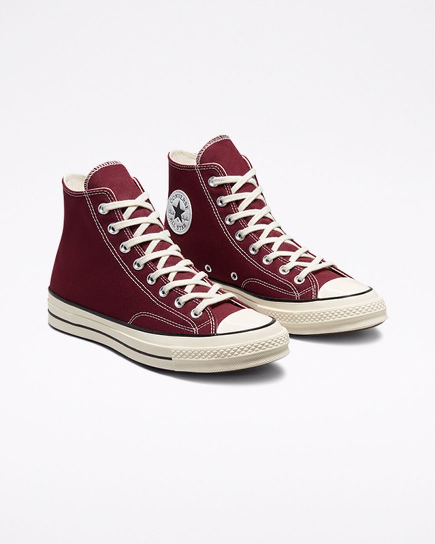 Dámské Boty Vysoké Converse Chuck 70 Vintage Platene Tmavě Vínové Černé | CZ ONYG49